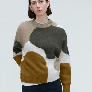 Everlane Women's Multicolor Crew Neck Sweater